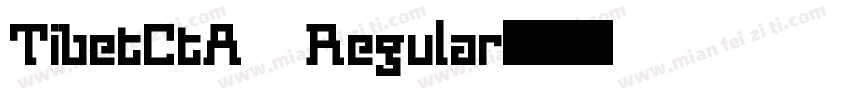 TibetCtA Regular字体转换